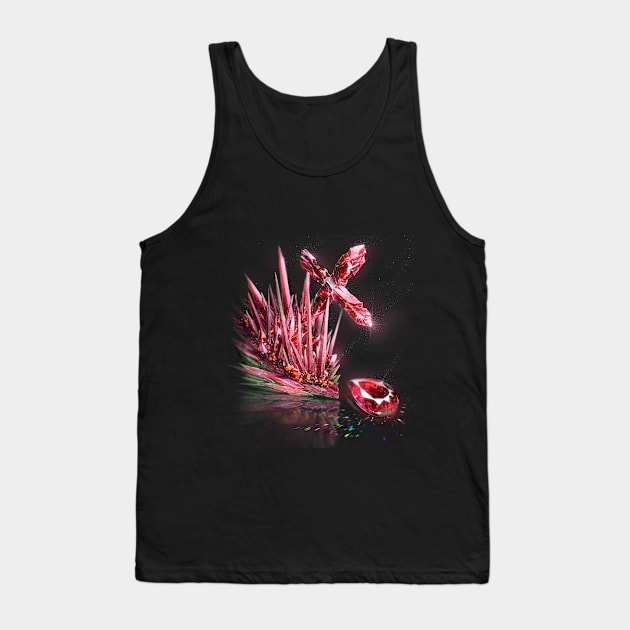 Fantasy Birthstone, July, Ruby Tank Top by cluseller